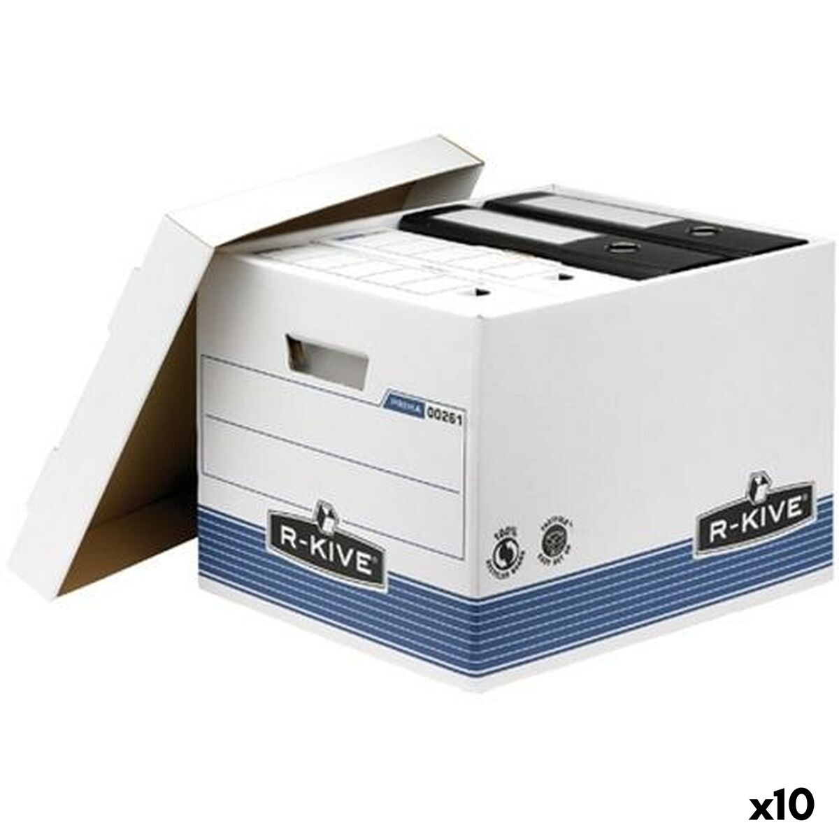 Fellowes A4 File Boxes Blue/White (10 Units)